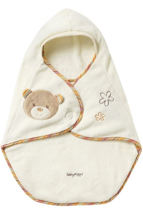 160956 Saran Swaddle Teddy, Multicolored