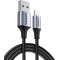 , Mfi Lisanslı USB-A & Lightning Örgülü Data ve Şarj Kablosu, 2 Metre, Siyah, ‎60158