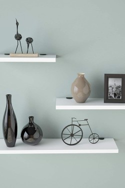 Yurudesign Shelf WL17-W 3'lü Uçan Raf Beyaz