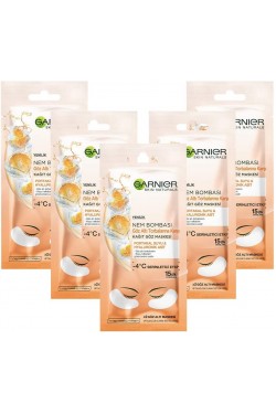 5 Pack Moisture Boil Paper Eye Mask Orange Juice & Hyaluronic Acid S (5 Pieces)