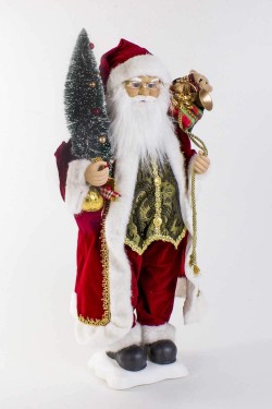 Yılbaşı Noel Baba Hareketli Işıklı Müzikli 30x25x70 Cm