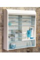 092 Multi-Purpose Locked Medicine and Bathroom Cabinet with Shutter, 11.5x 48 x 42cm