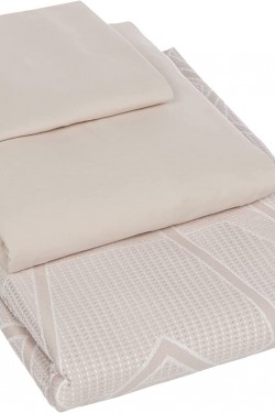 1000037459001 Doppel-Piqué-Set, Beige