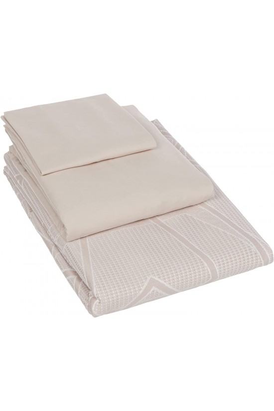 1000037459001 Doppel-Piqué-Set, Beige