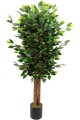 150cm Artificial Benjamin Tree With Dense Leaves In Black Pot