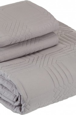 1000039588003 Bedspread S, Serena Single Gray