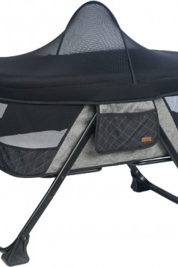 1732 Aluminum Folding Cradle, Black/Grey