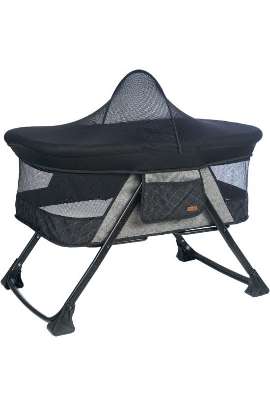 1732 Aluminum Folding Cradle, Black/Grey