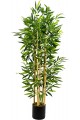 5 Trunk Dense Leaf 120cm Artificial Bamboo Tree