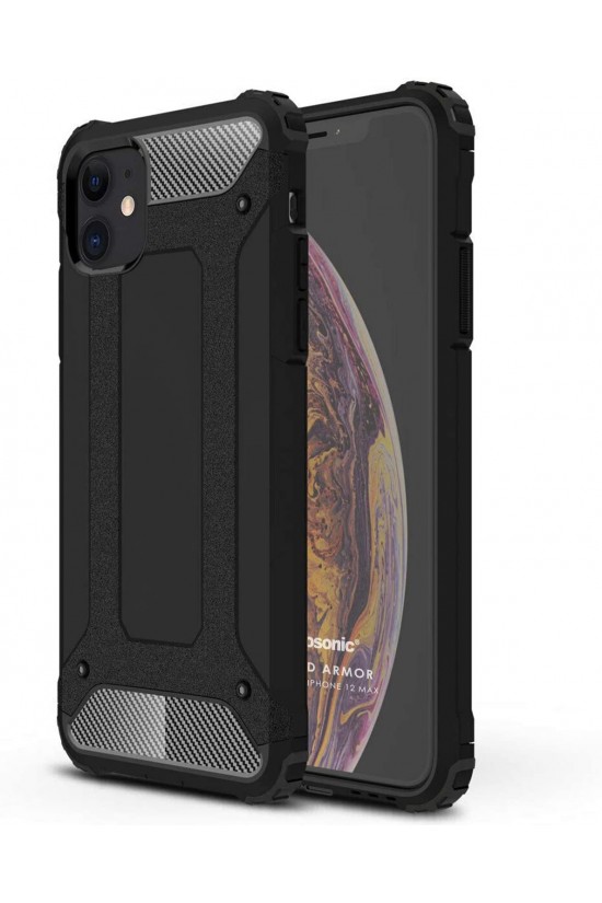 12 Max Case Rugged Armor Black