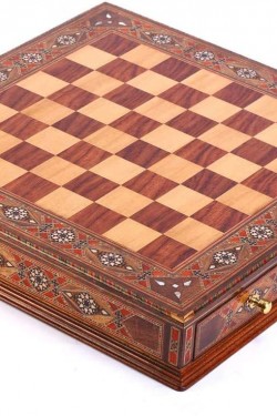 (Uniquement pour ceux qui veulent un échiquier) Gifthome, Large, Handmade, Solid Wood, Covz Drawer Chessboard