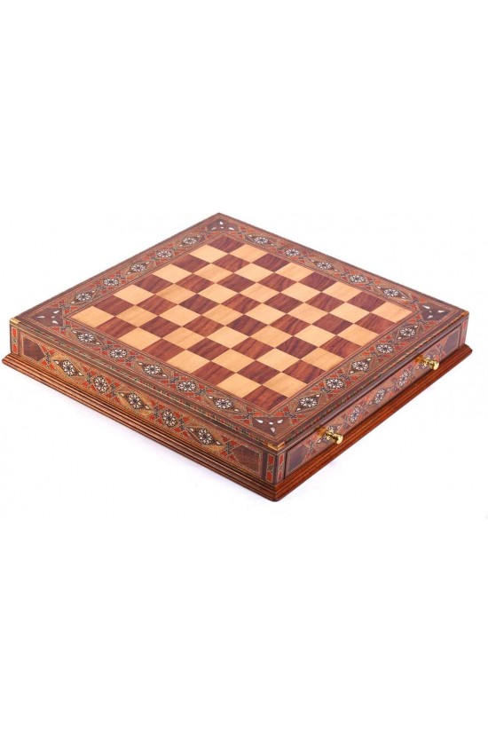 (Uniquement pour ceux qui veulent un échiquier) Gifthome, Large, Handmade, Solid Wood, Covz Drawer Chessboard