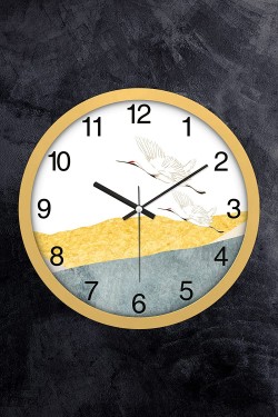 30 Cm Real Glass Silent Mechanism Wall Clock