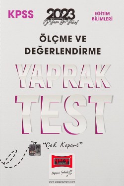 2023 KPSS Eğitim Bilimleri Ölçme ve Değerlendirme Yaprak Test