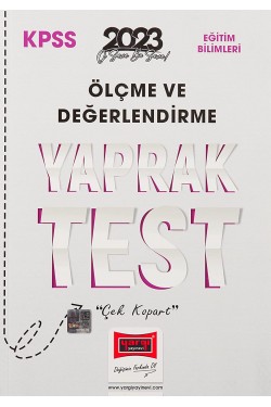 2023 KPSS Eğitim Bilimleri Ölçme ve Değerlendirme Yaprak Test