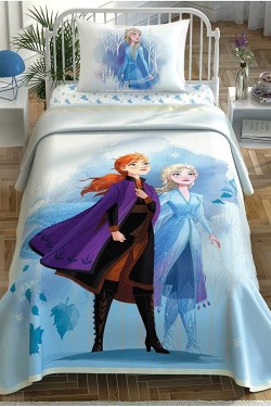 1000040076002 Disney Frozen 2 Sister Cotton Licensed Pique Set, Multicolor