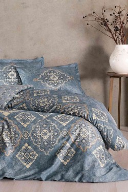 1000042008001 Marilla Doppelbett-Bettbezug-Set, Marineblau