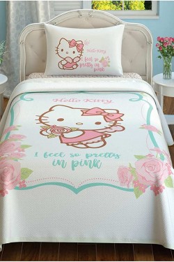 1000039756 Hello Kitty Pretty Pamuk Lisanslı Pike Takımı, Çok Renkli