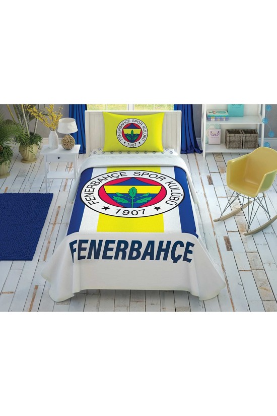 1000040075002 Fenerbahçe Jaune Bleu Marine Coton Piqué Ensemble, Multicolore