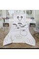 1000037695 Disney Mickey Enjoy Licensed Jacquard Bedspread Multi Color