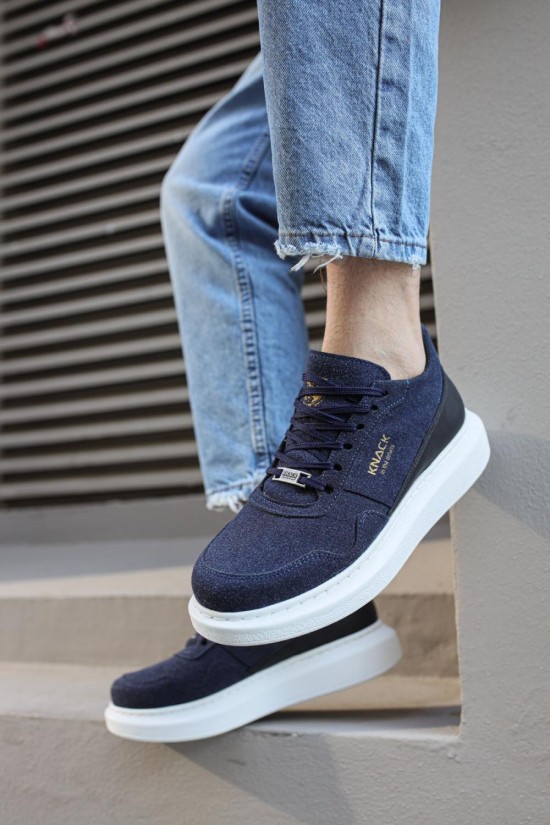 Knack High Sole Casual Wildlederschuhe 040 Navy