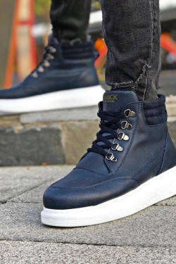 Παπούτσια Knack ψηλή σόλα 504 Navy Blue