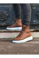 Knack Schuhe mit hoher Sohle B-080 Tan