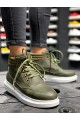 Knack High-Sole-Schuhe 504 Khaki