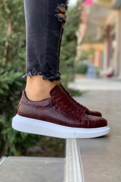 Knack Freizeitschuhe mit hoher Sohle 044 Claret Red (Gemustert)