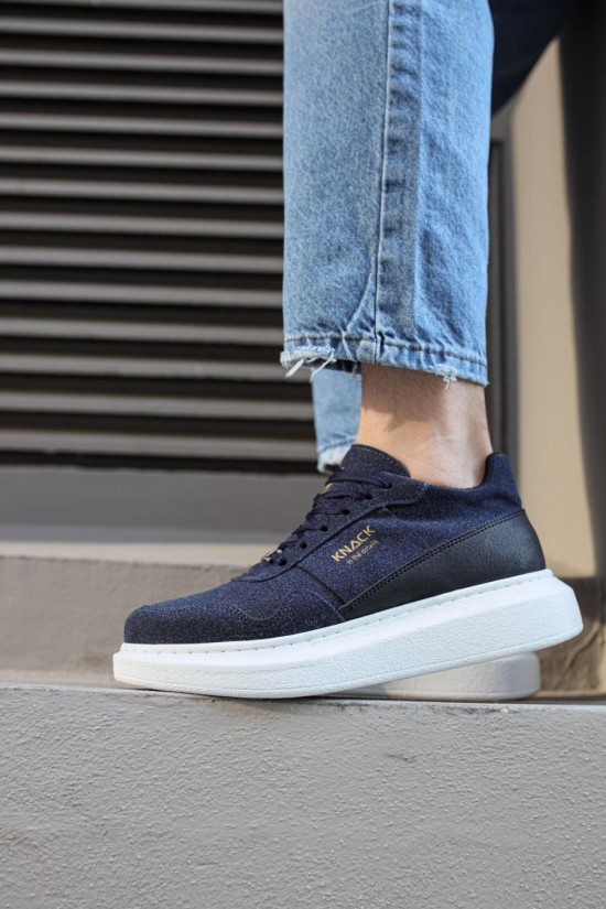 Knack High Sole Casual Wildlederschuhe 040 Navy