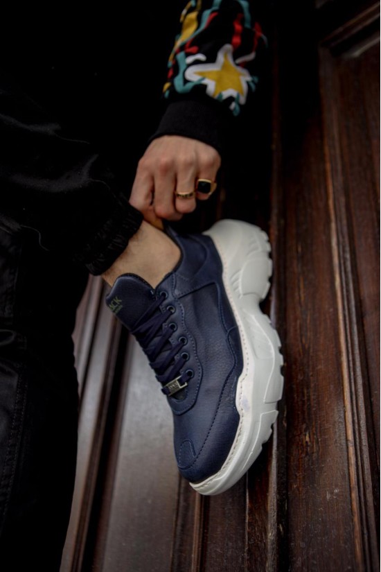 Chaussures Casual Knack High Sole N75 Bleu Marine