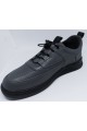 CHAUSSURES CASUAL HOMME EN CUIR VÉRITABLE COULEUR ANTHRACITE