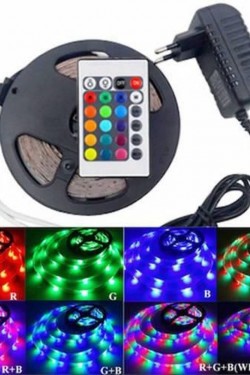 3 Çipli Rgb İç Mekan Şerit Led 5 Metre