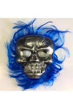 Halloween Dunkelblaue Haarmaske