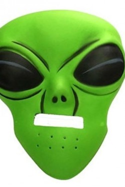 Ghoulish Productions Green Alien Mask 45x30 cm ( UZAYLI )