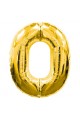 0 Number Foil Balloon Gold Color 40 inch