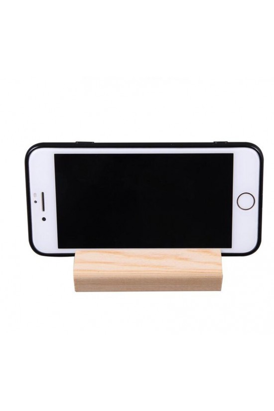 Support en bois pour téléphone portable et tablette