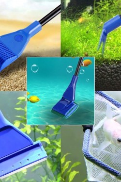 5 Pcs Fish Aquarium Cleaning and Maintenance Set