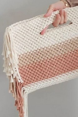 Arife Hanım Handcrafted Macrame Reversible Functional Bag