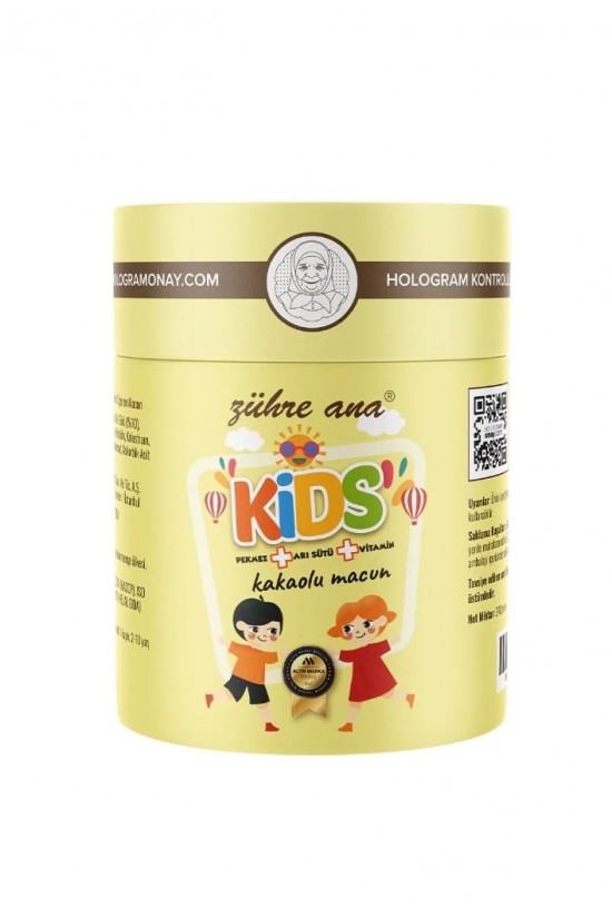 Zühre Ana Kids Spécial Enfants - Pâte De Cacao Avec Gelée Royale, Mélasse, Miel Et Vitamines 240 ml