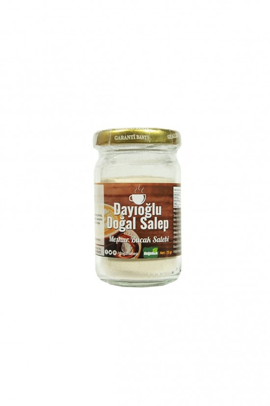 Dayıoğlu Natural Salep Poudre Salep Natural Famous Bucak Salebi Ice Cream Salep 75 gr