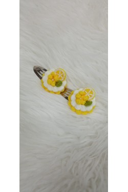  Arife Hanım Handmade Clasp Orange and Lemon Slice Figured Clasp (Sold as a Set of 2)