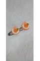 Arife Hanım Handmade Clasp Orange and Lemon Slice Figured Clasp (Sold as a Set of 2)