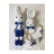 Arife Hanım Amigurumi Mignon lapin Sleeping Companion Pacifier Chain Hochet Set