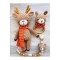 Arife Hanım Amigurumi Cute Deer Sleeping Companion Rattle and Pacifier Chain Set