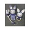 Arife Hanım Amigurumi Cute Rabbit Sleeping Companion Pacifier Chain Brettle Set Lilac