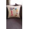 Arife Hanım Punch Handcrafted Colorful Personalized Letter Pattern Design Pillow Case (special design) 100% Coton yarn is used.