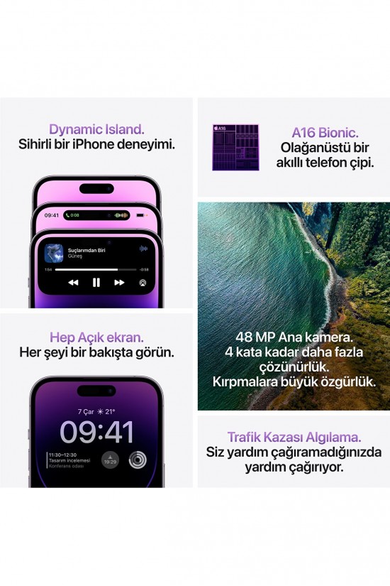 Apple iPhone 14 Pro Max 128GB Gümüş