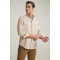 Men's Slim Fit Beige Oxford Shirt